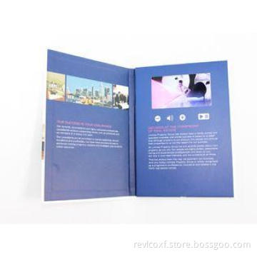 4.3" hardback Rechargeable video business cards for busines